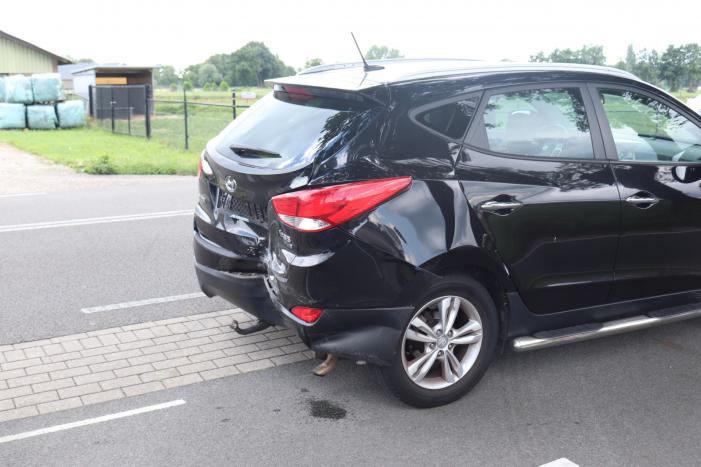 Forse schade bij kop-staart botsing