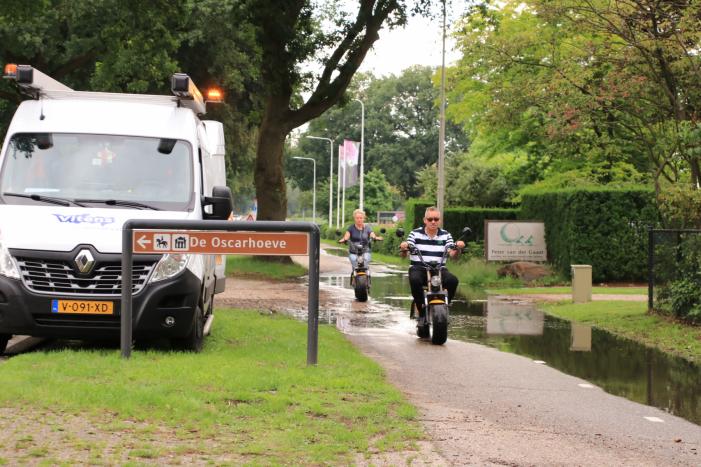 Gevaarlijke situatie door waterleidingbreuk