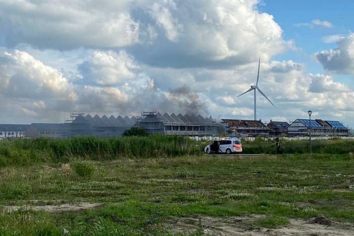 Enorme knal na brand op bouwplaats