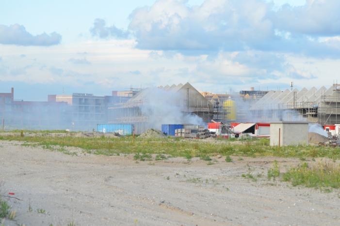 Enorme knal na brand op bouwplaats