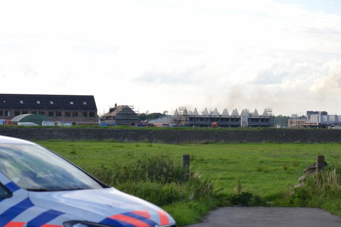 Enorme knal na brand op bouwplaats