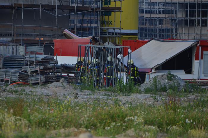 Enorme knal na brand op bouwplaats