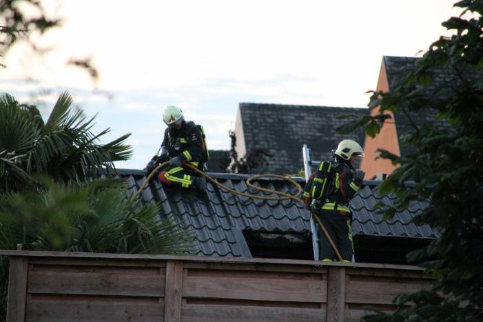 Flinke brand in schuur