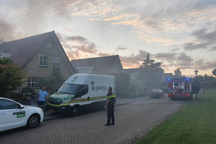 Flinke brand in schuur