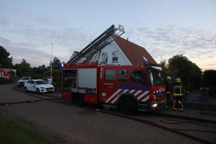 Flinke brand in schuur