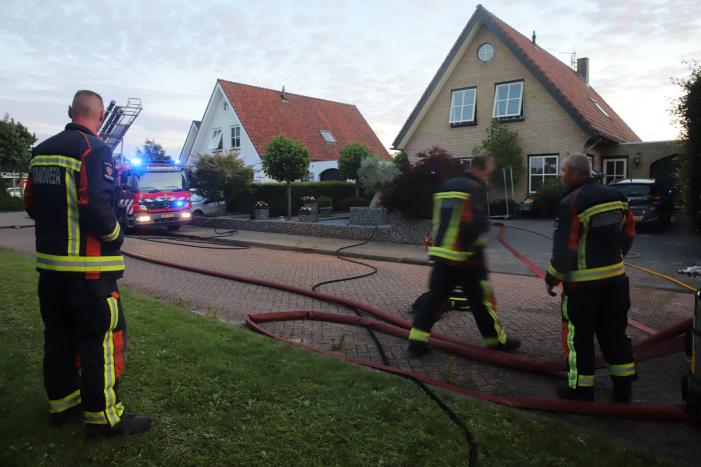 Flinke brand in schuur