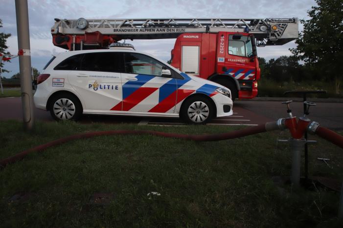 Flinke brand in schuur