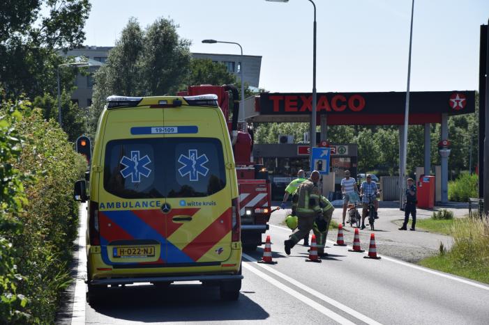 Bestuurder scootmobiel te water