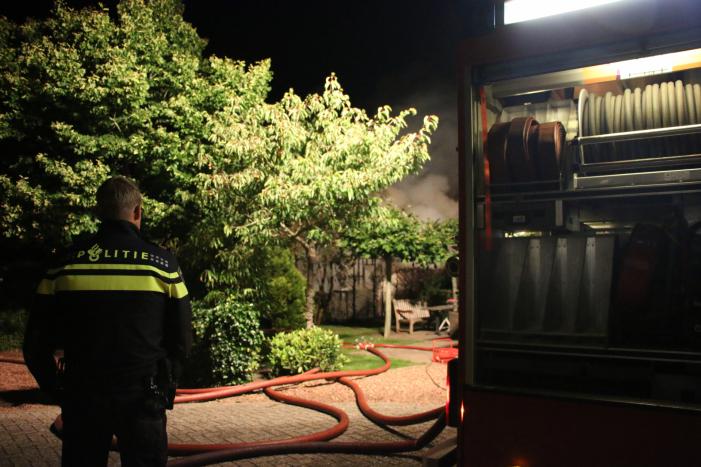 Felle uitslaande brand in chalet