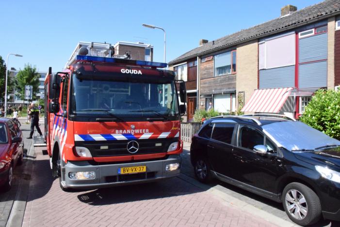 Gewonde bij brand in keuken