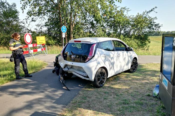 Kop-staart aanrijding bij tijdelijke verkeerlichten