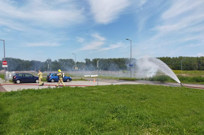 Ondergrondse stroomkabels vliegen in brand