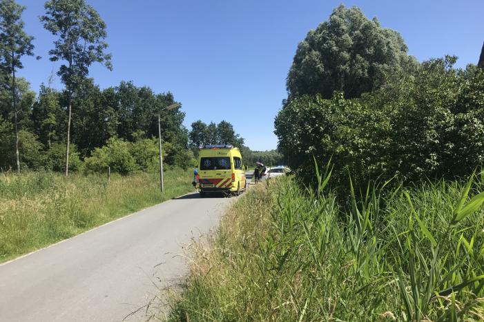 Fiets belandt in sloot bij eenzijdig ongeval