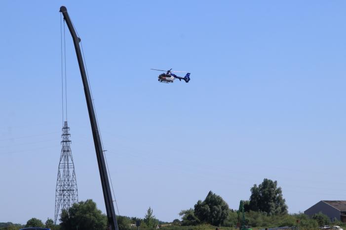 Traumahelikopter aanwezig bij grote zoekactie