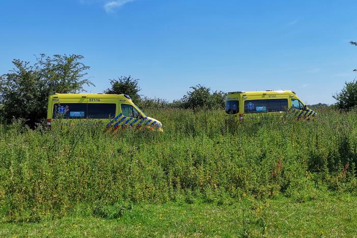 Traumahelikopter aanwezig bij grote zoekactie