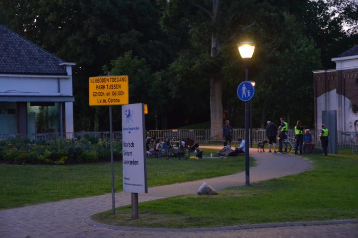 Park in avonduren afgesloten vanwege corona maatregelen