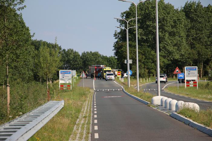 Personenauto flink beschadigd na eenzijdige aanrijding