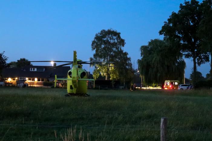 Traumahelikopter landt voor medisch incident in woning