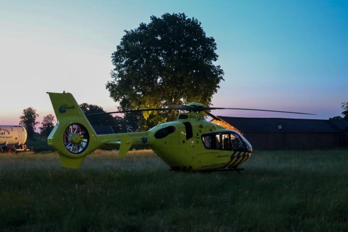 Traumahelikopter landt voor medisch incident in woning