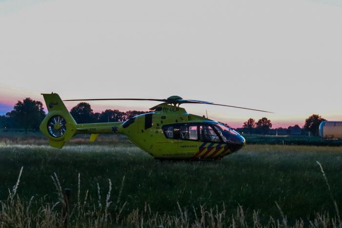 Traumahelikopter landt voor medisch incident in woning