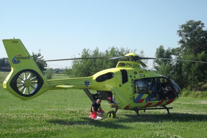 Traumahelikopter landt voor incident op boerderij