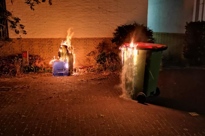 Kliko's in brand tegen woning