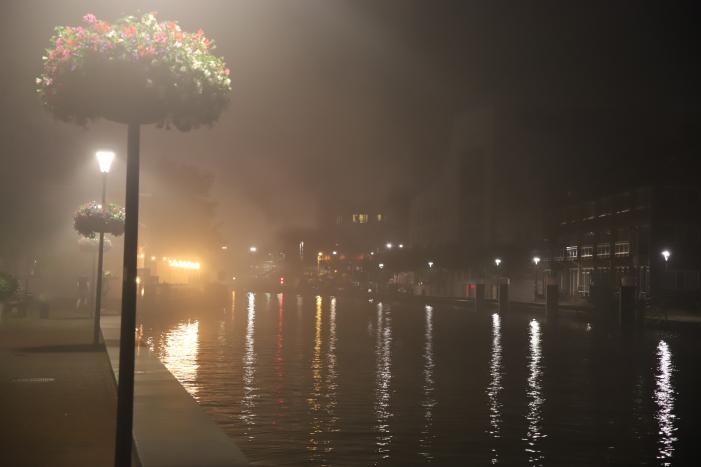 Zeer grote brand dak restaurant Pronto