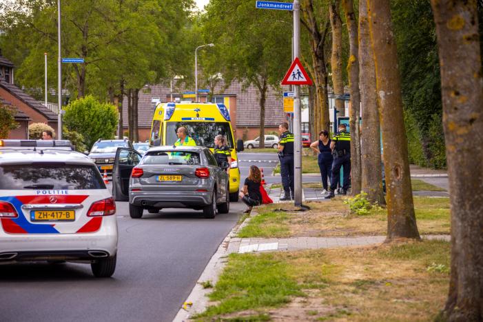 Overstekend kindje op fiets aangereden