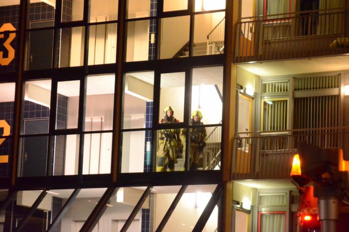 Zwaargewonde bij brand op zesde verdieping