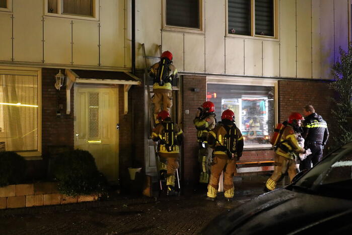 Brandstichting bij woning