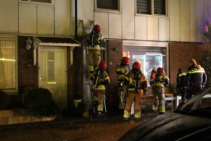 Brandstichting bij woning
