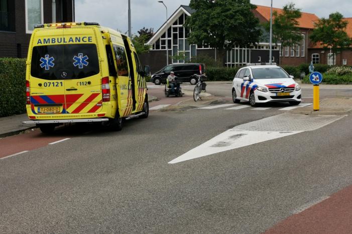 Scootmobiel-rijdster raakt gewond na eenzijdig ongeval