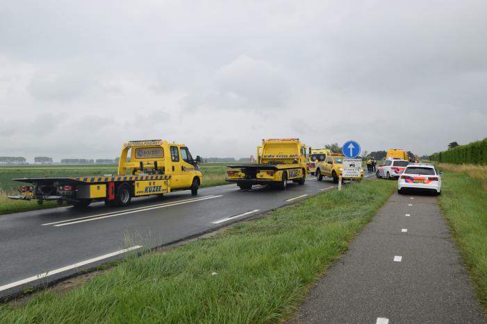 Vijf voertuigen betrokken bij ongeval
