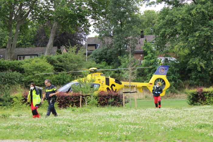 Duitse traumahelikopter landt voor ongeval