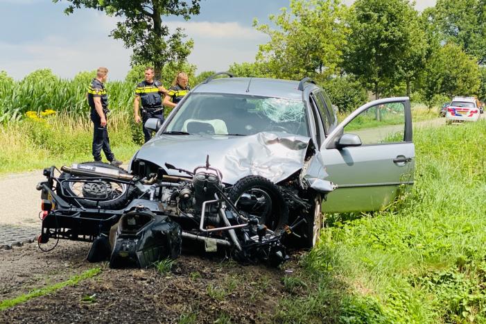 Motorrijder zwaargewond na ongeval
