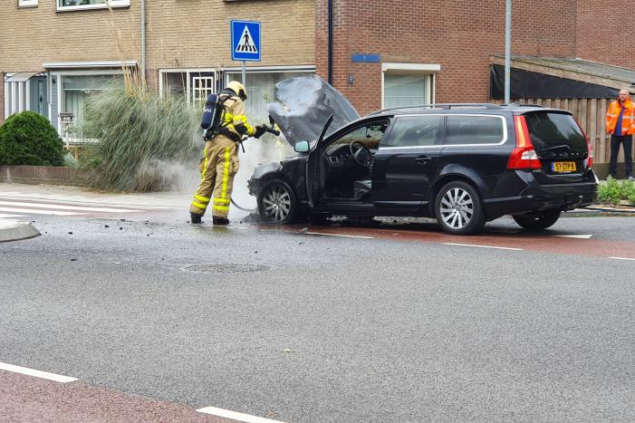 Flinke rookontwikkeling bij autobrand