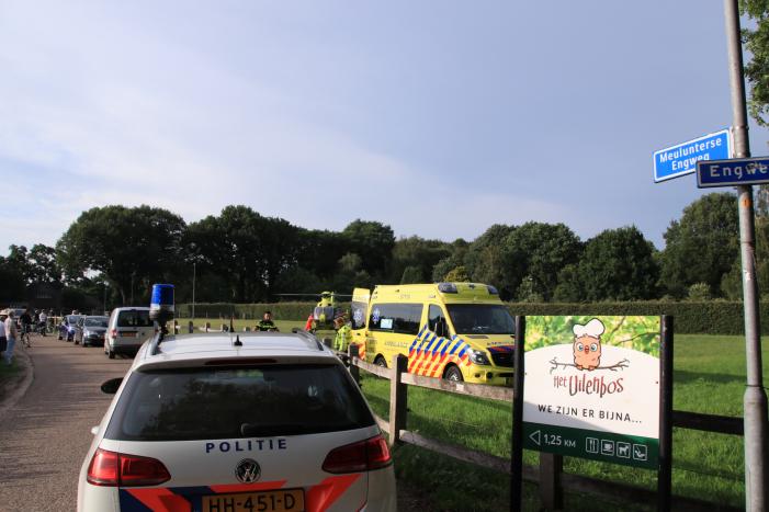 Traumahelikopter ingezet bij ernstig ongeval