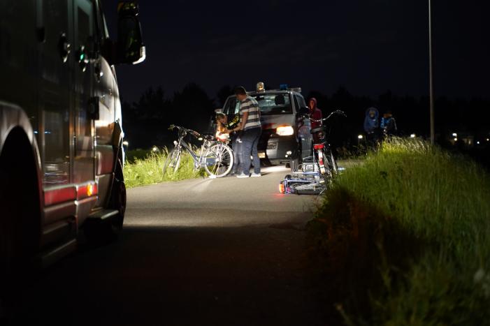 Meerdere fietsers gewond na valpartij