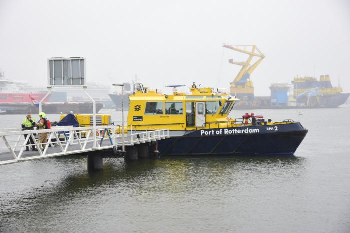 Broei in lading van schip