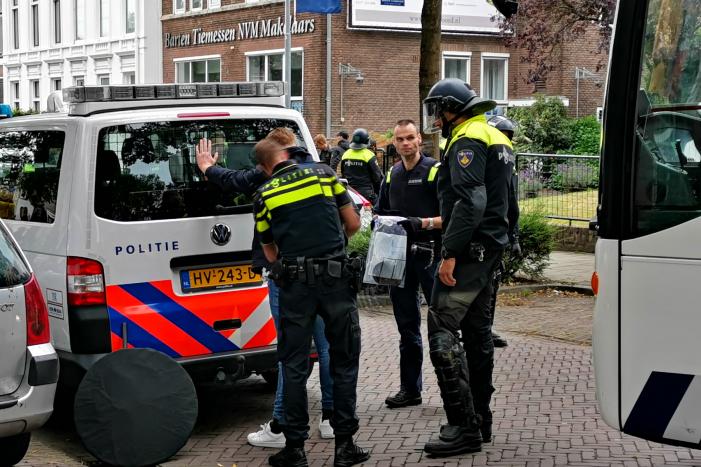 Politie grijpt in bij demonstratie