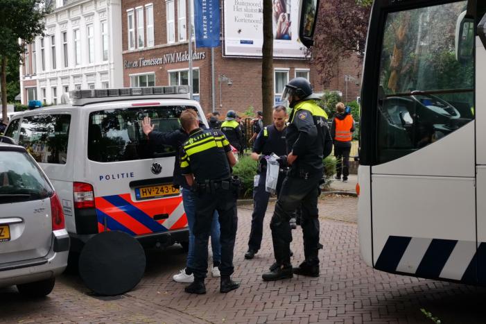 Politie grijpt in bij demonstratie