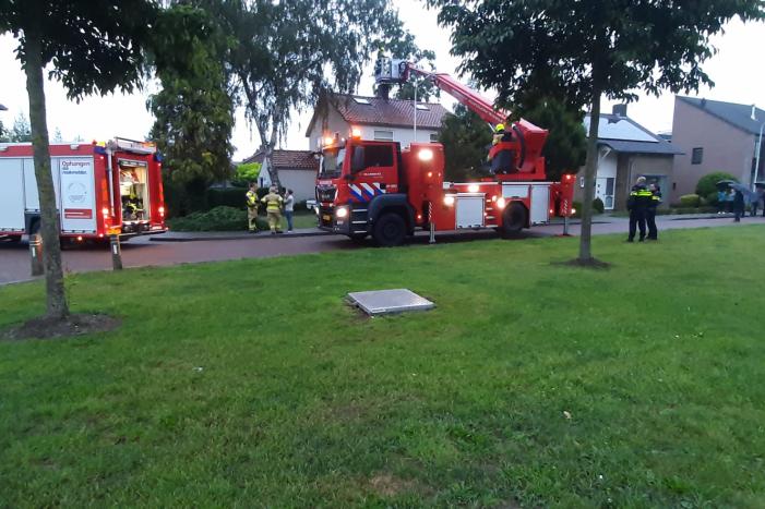 Veel bekijks bij schoorsteenbrand