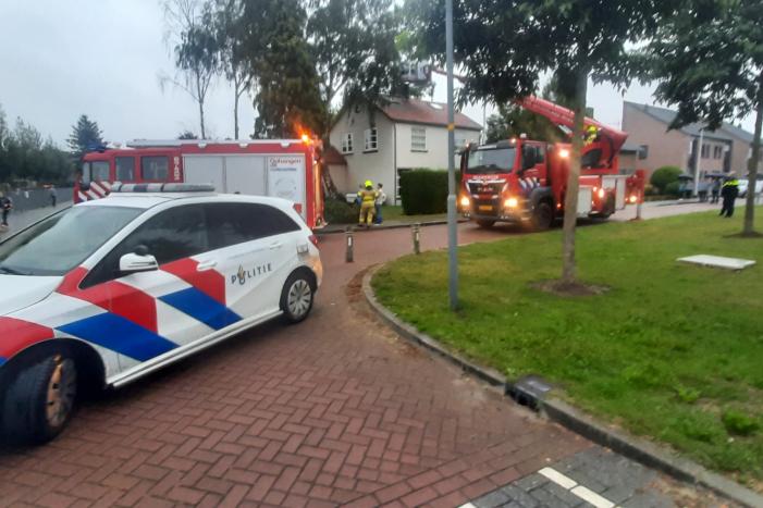 Veel bekijks bij schoorsteenbrand