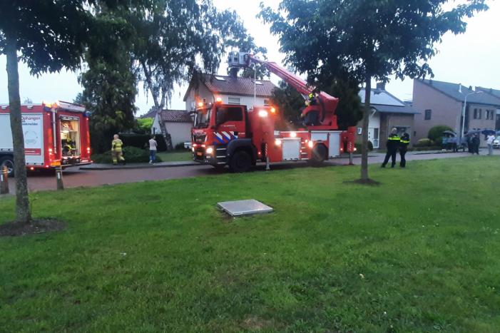Veel bekijks bij schoorsteenbrand