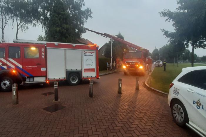 Veel bekijks bij schoorsteenbrand