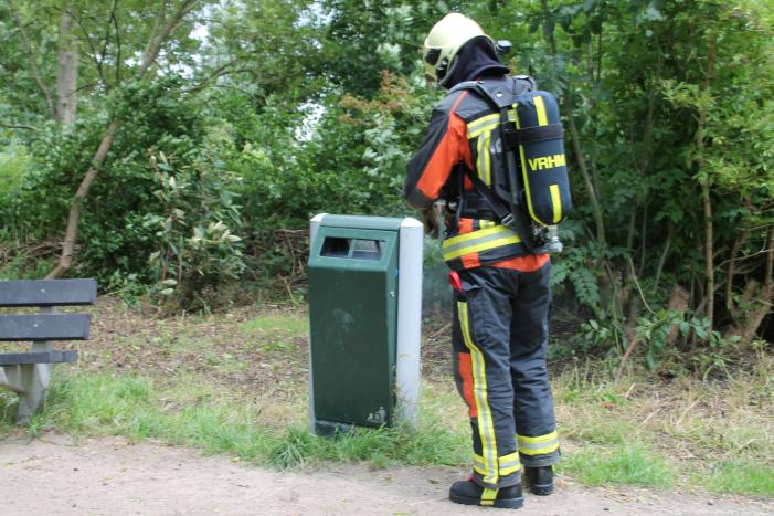 Containerbrand in park de houtkamp