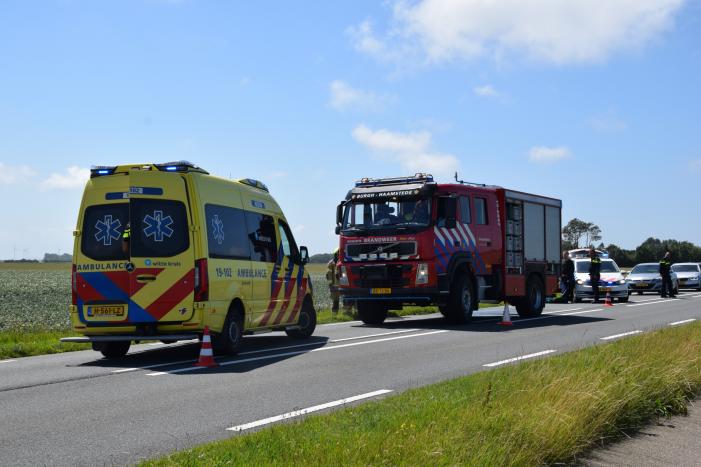 Gewonde na auto in sloot