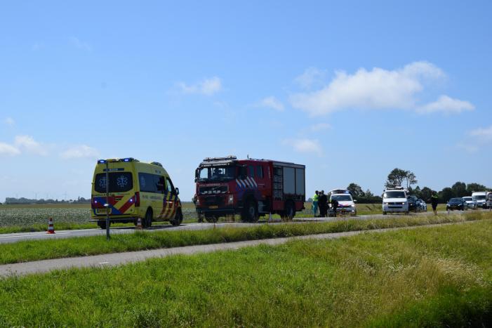 Gewonde na auto in sloot