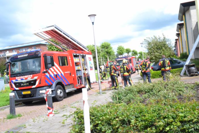 Flinke rookontwikkeling na kortsluiting in droger