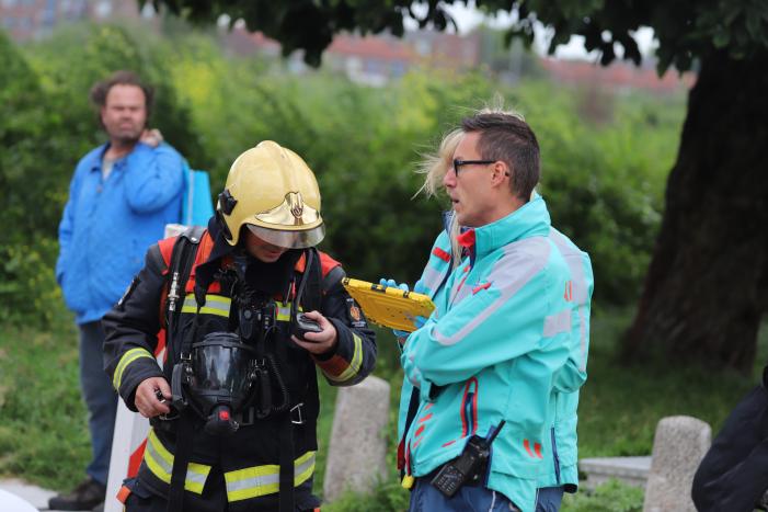 Flinke rookontwikkeling na kortsluiting in droger